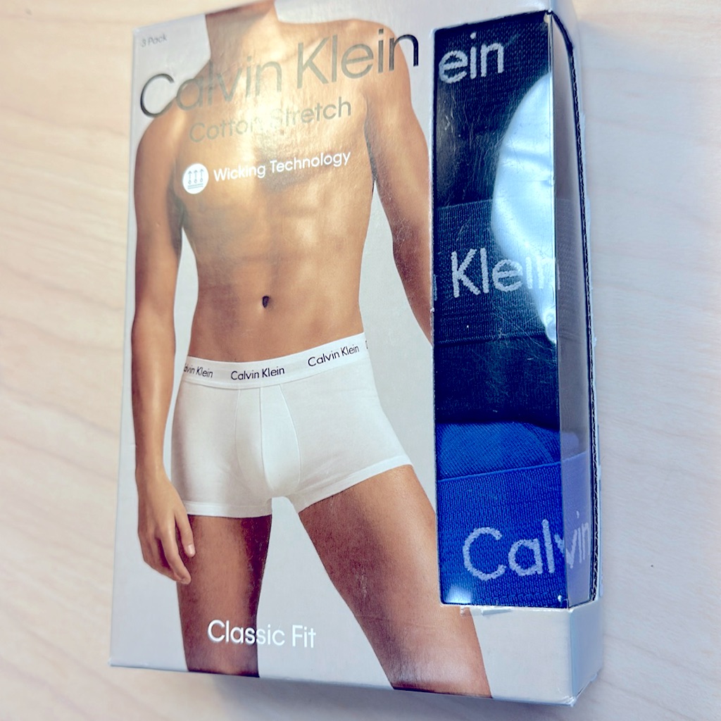 Calvin Klein 3-Pk Low-Rise Cotton Stretch Trunks Xxl Nwt